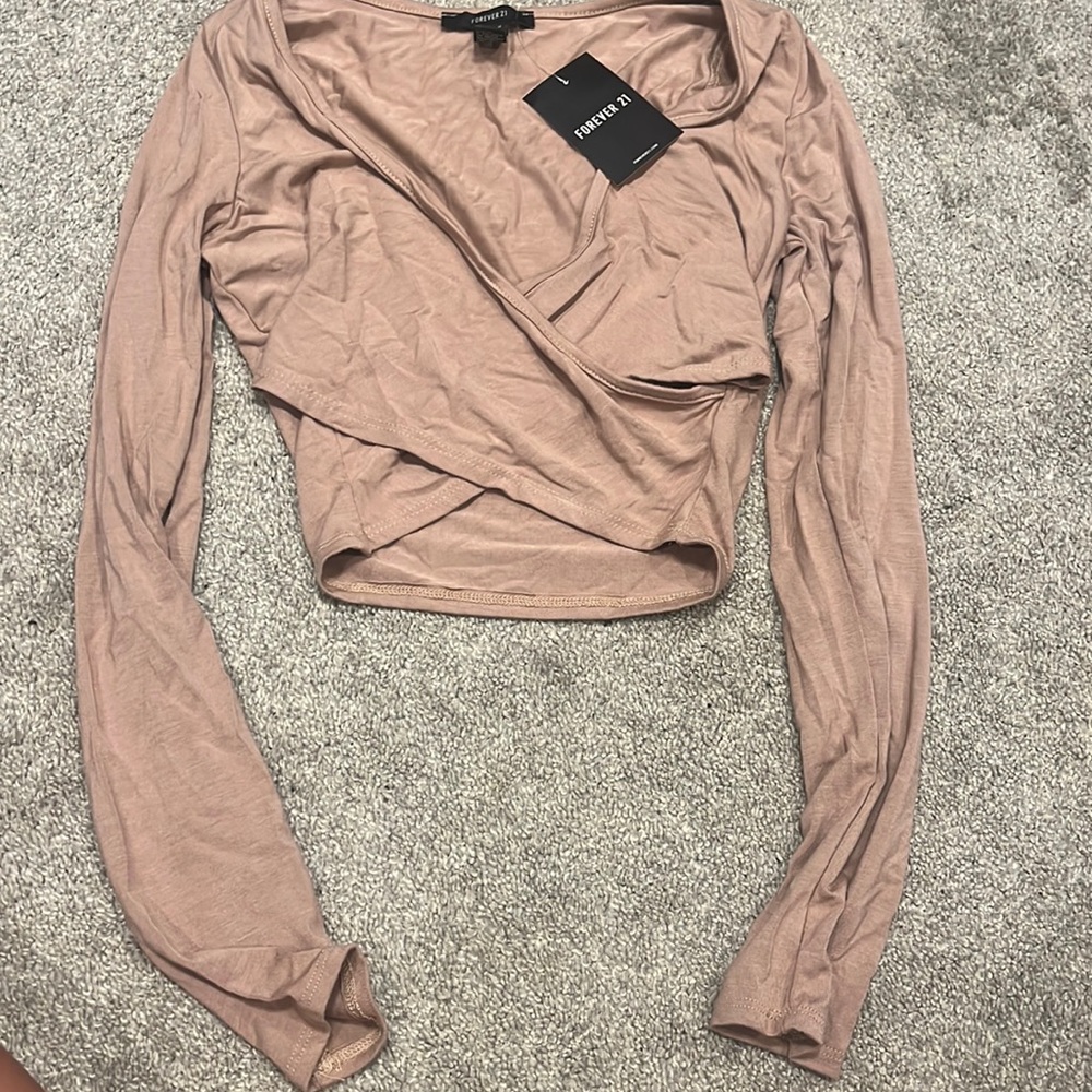 Flattering wrap top